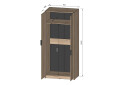 Зображення 4 - Шафа Moreli F-0012 Forte / Форте, 93 см бетон темний