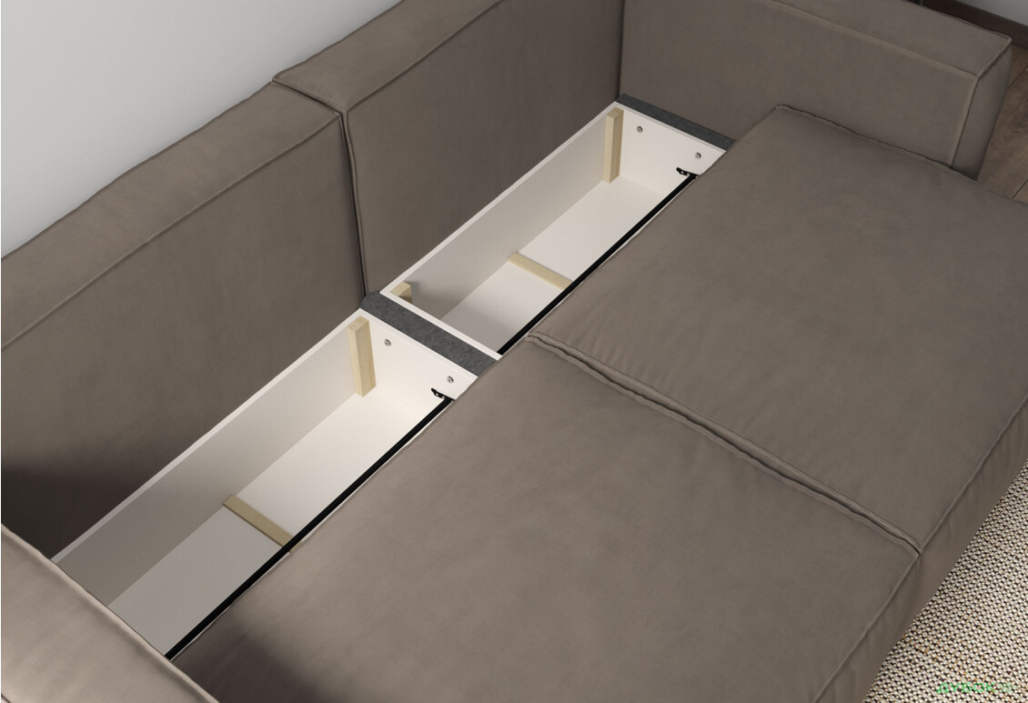 Диван Вика Микадо 242x115 см, темный беж (Simple 6) - Изображение 6 Изображение 6 - Диван Вика Микадо 242x115 см, темный беж (Simple 6)