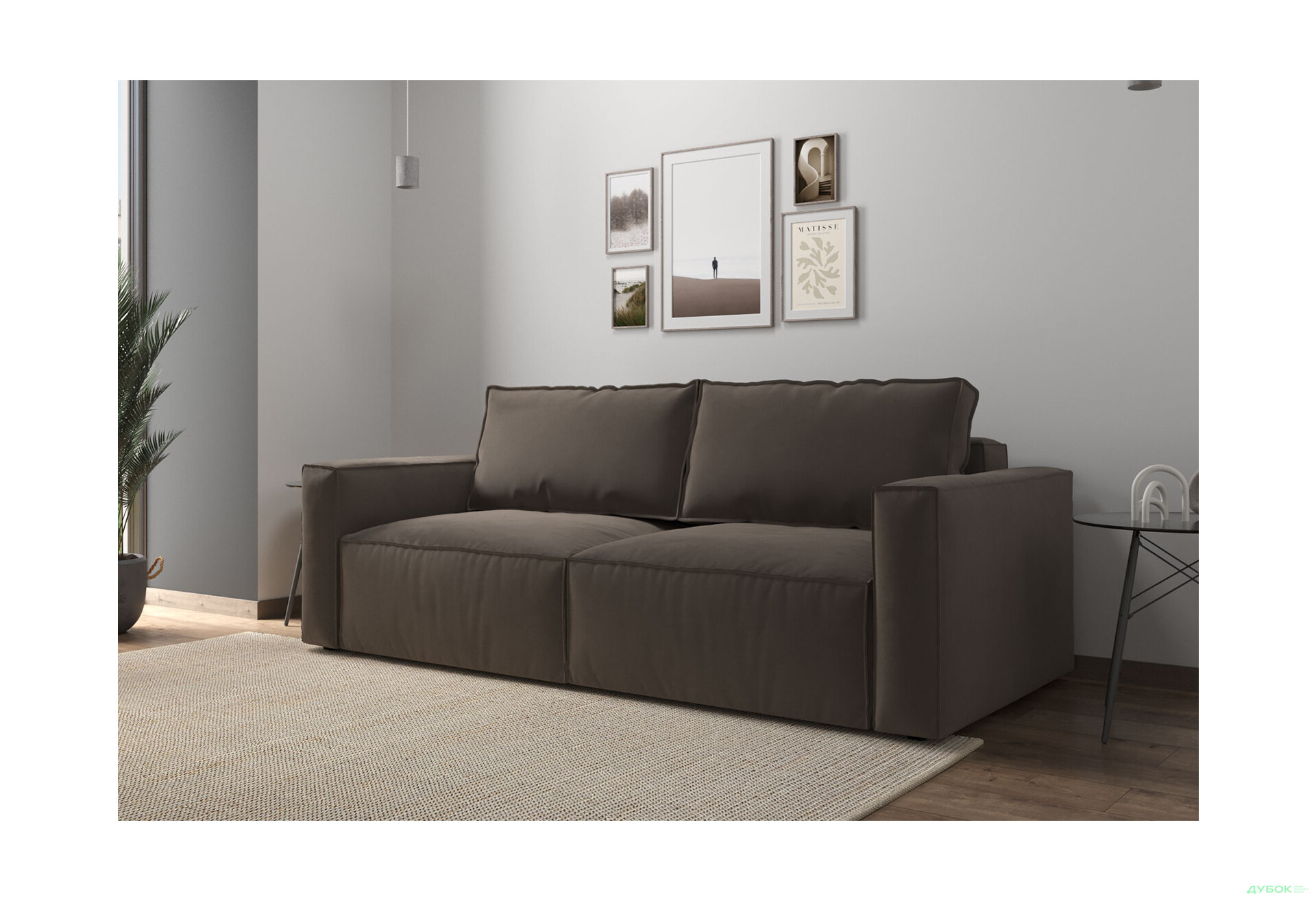 Диван Вика Микадо 242x115 см, темный беж (Simple 6) - Изображение 2 Изображение 2 - Диван Вика Микадо 242x115 см, темный беж (Simple 6)