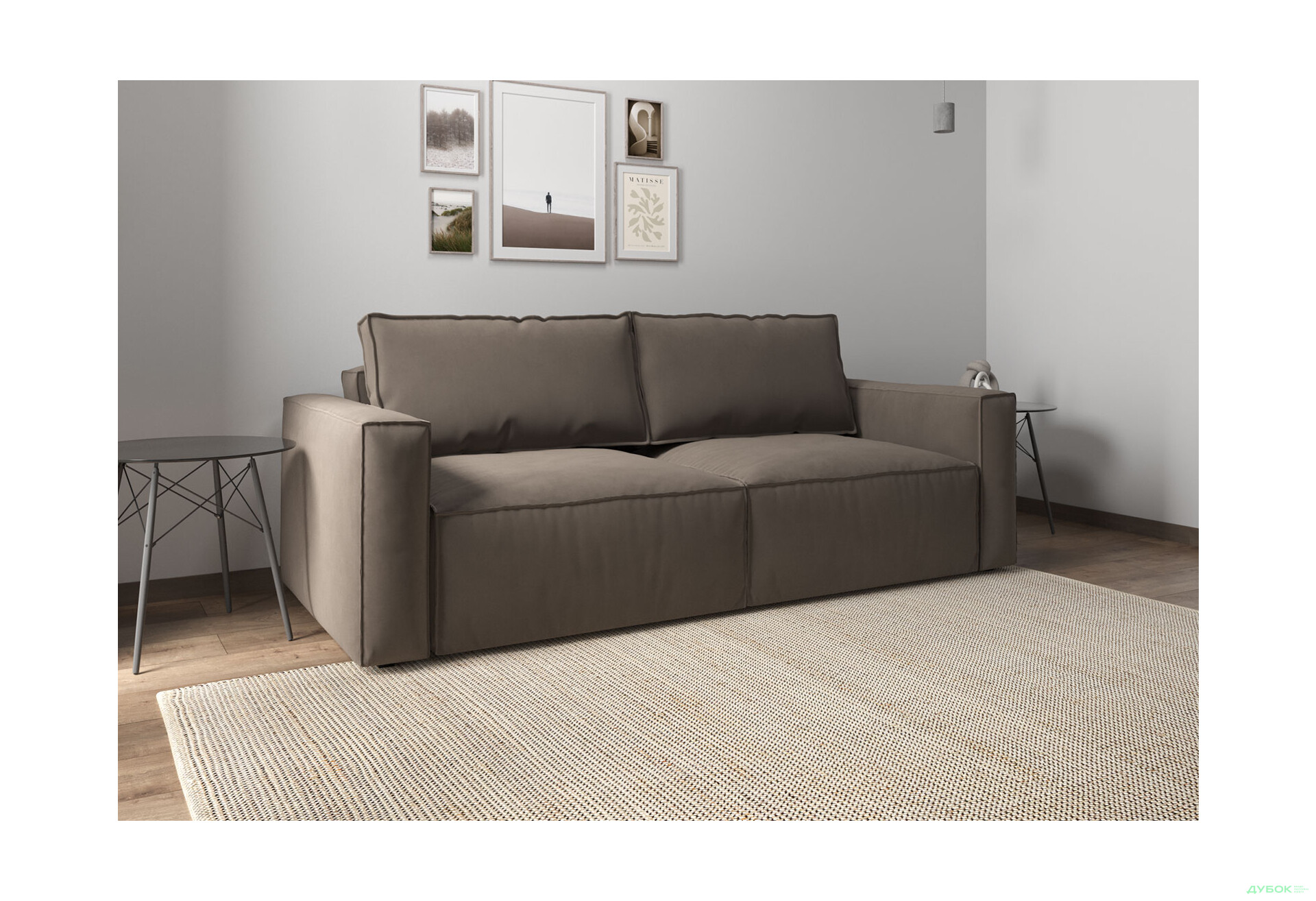 Диван Вика Микадо 242x115 см, темный беж (Simple 6) - Изображение 3 Изображение 3 - Диван Вика Микадо 242x115 см, темный беж (Simple 6)