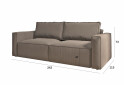 Изображение 8 - Диван Вика Микадо 242x115 см, темный беж (Simple 6)
