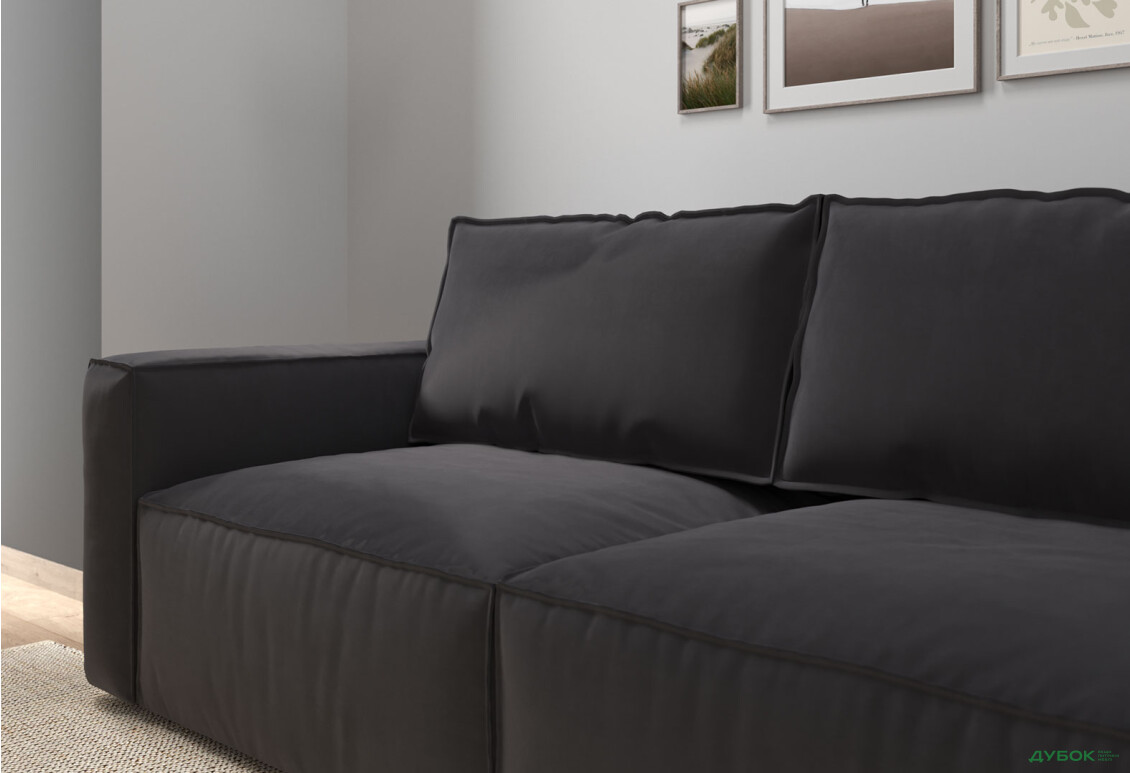 Диван Вика Микадо 242x115 см, темно-серый (Aura 17) - Изображение 3 Изображение 3 - Диван Вика Микадо 242x115 см, темно-серый (Aura 17)