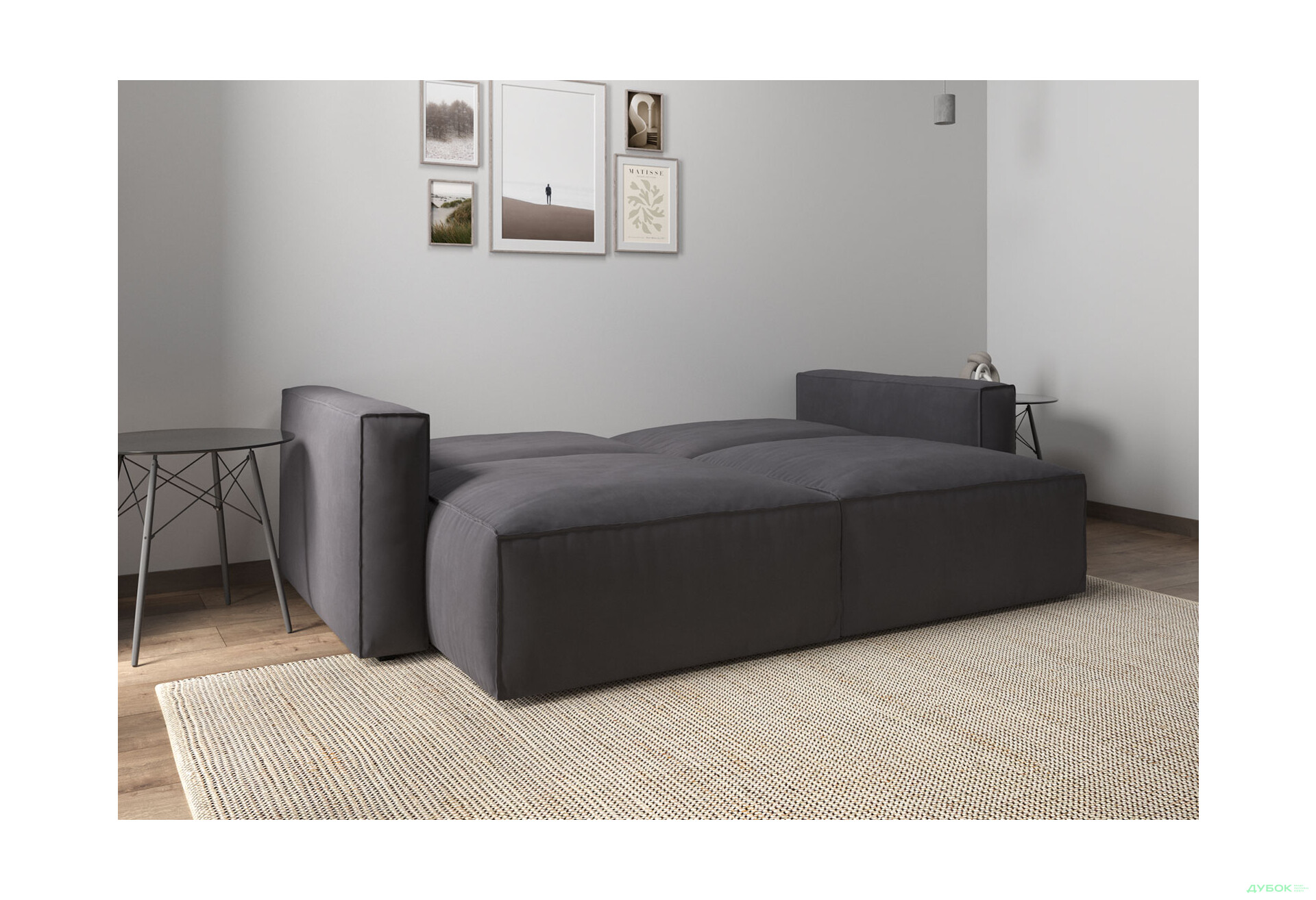 Диван Вика Микадо 242x115 см, темно-серый (Aura 17) - Изображение 5 Изображение 5 - Диван Вика Микадо 242x115 см, темно-серый (Aura 17)