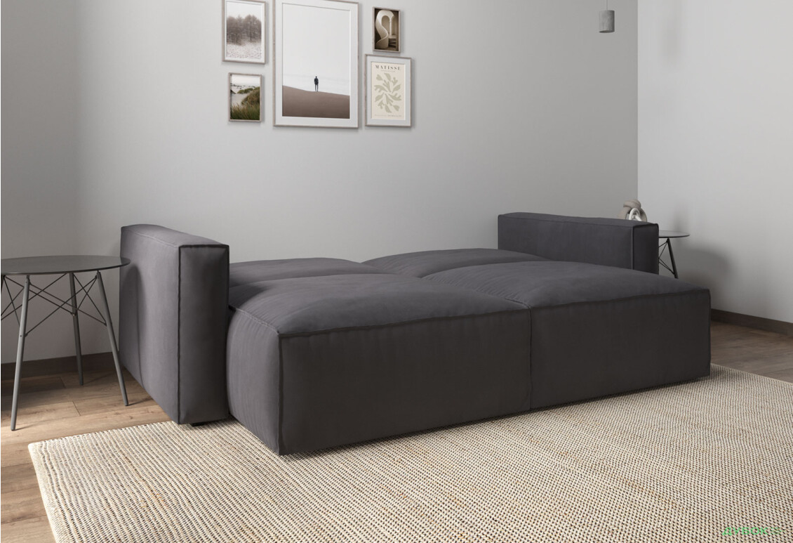 Диван Вика Микадо 242x115 см, темно-серый (Aura 17) - Изображение 5 Изображение 5 - Диван Вика Микадо 242x115 см, темно-серый (Aura 17)
