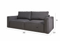Изображение 8 - Диван Вика Микадо 242x115 см, темно-серый (Aura 17)