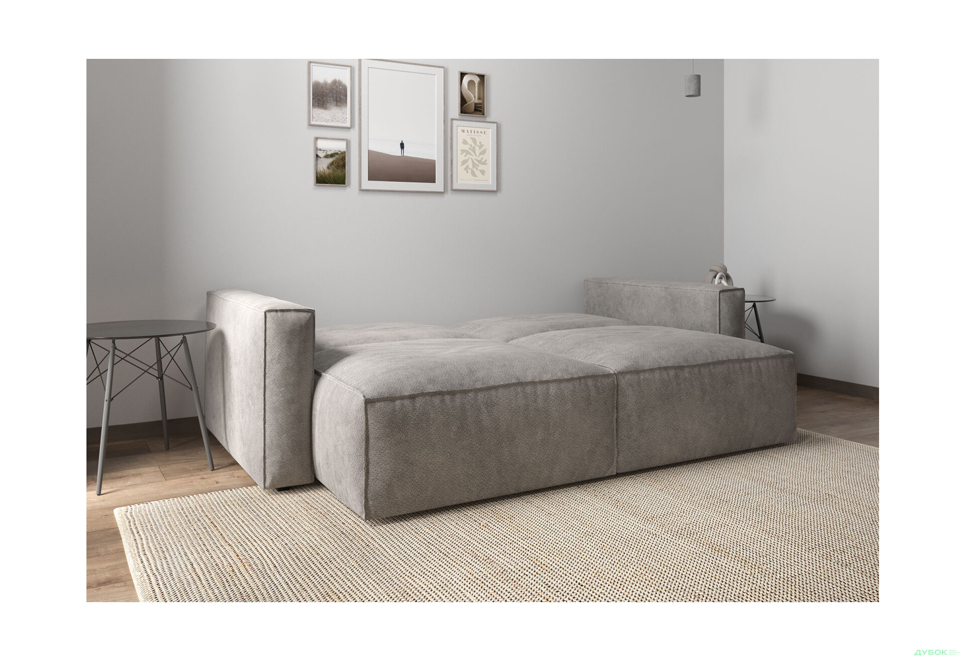 Изображение 4 - Диван Вика Микадо 242x115 см, светло-серый (Saga Antelope 4)