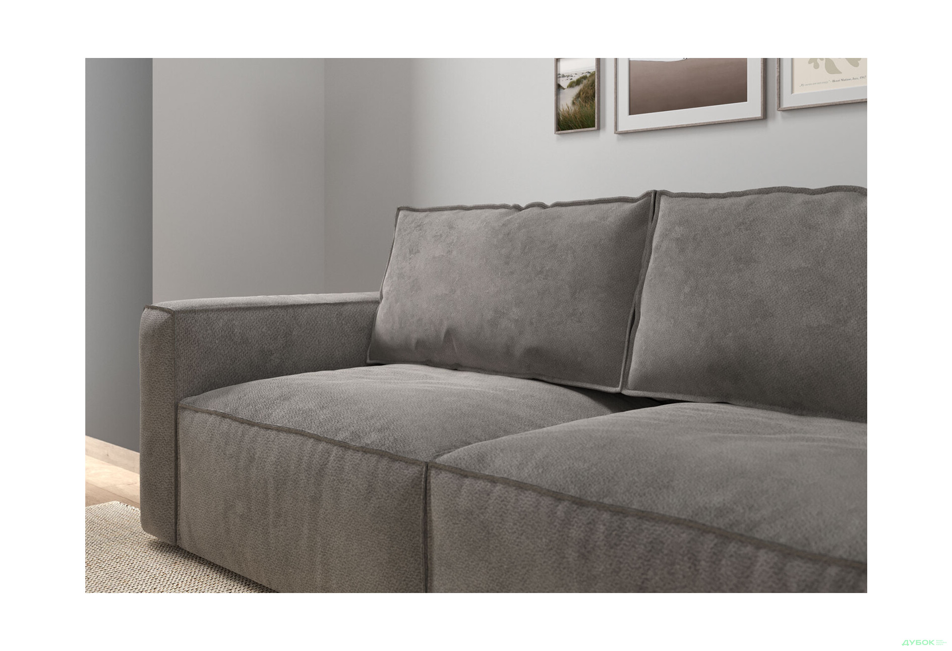 Изображение 5 - Диван Вика Микадо 242x115 см, светло-серый (Saga Antelope 4)