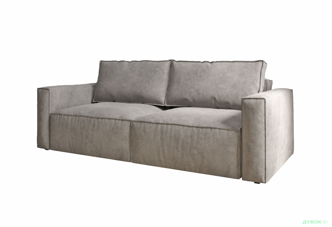 Диван Вика Микадо 242x115 см, светло-серый (Saga Antelope 4)