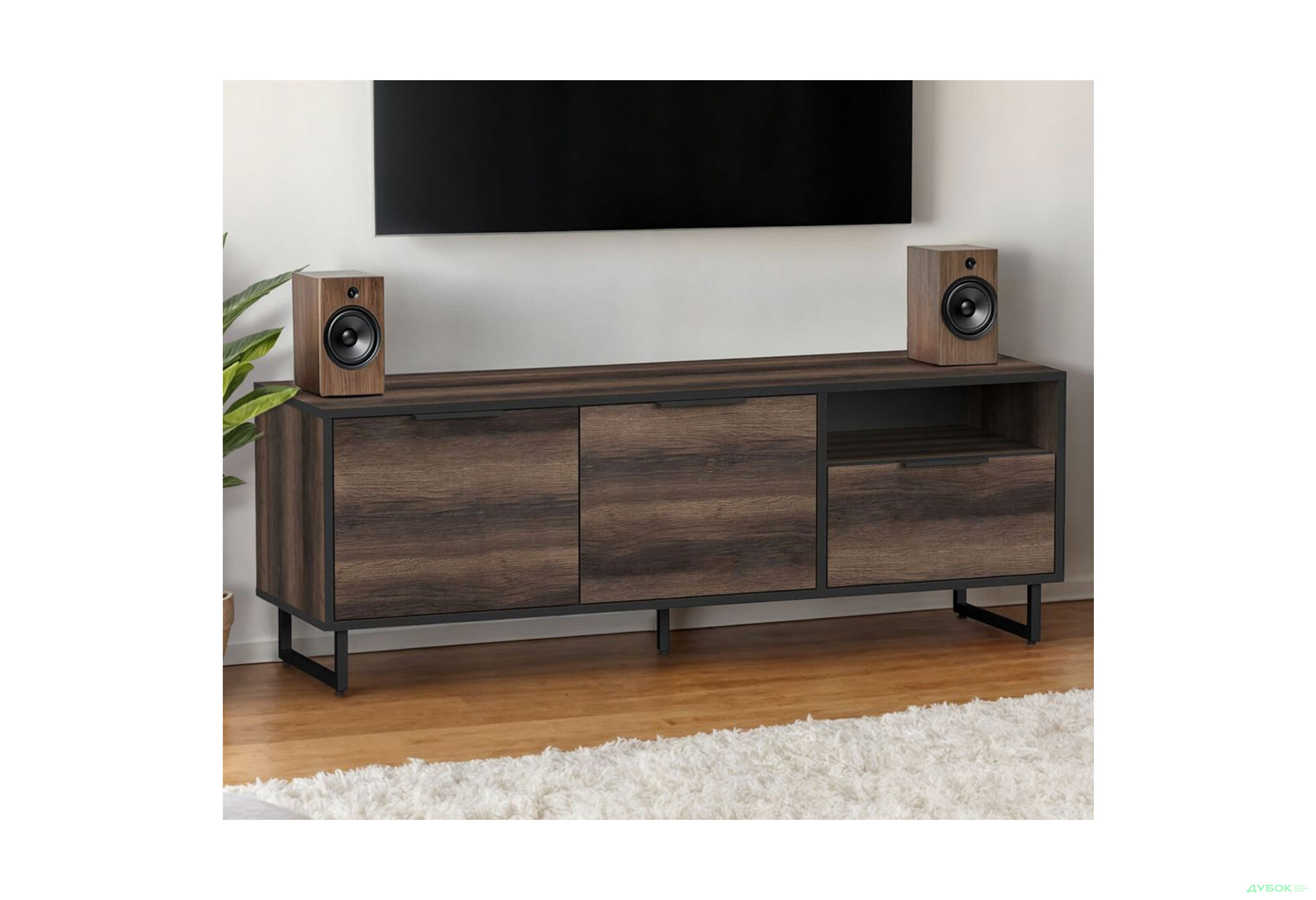 Изображение 2 - ТВ тумба Moreli F-0007 Forte / Форте, 140 см дуб кверкус