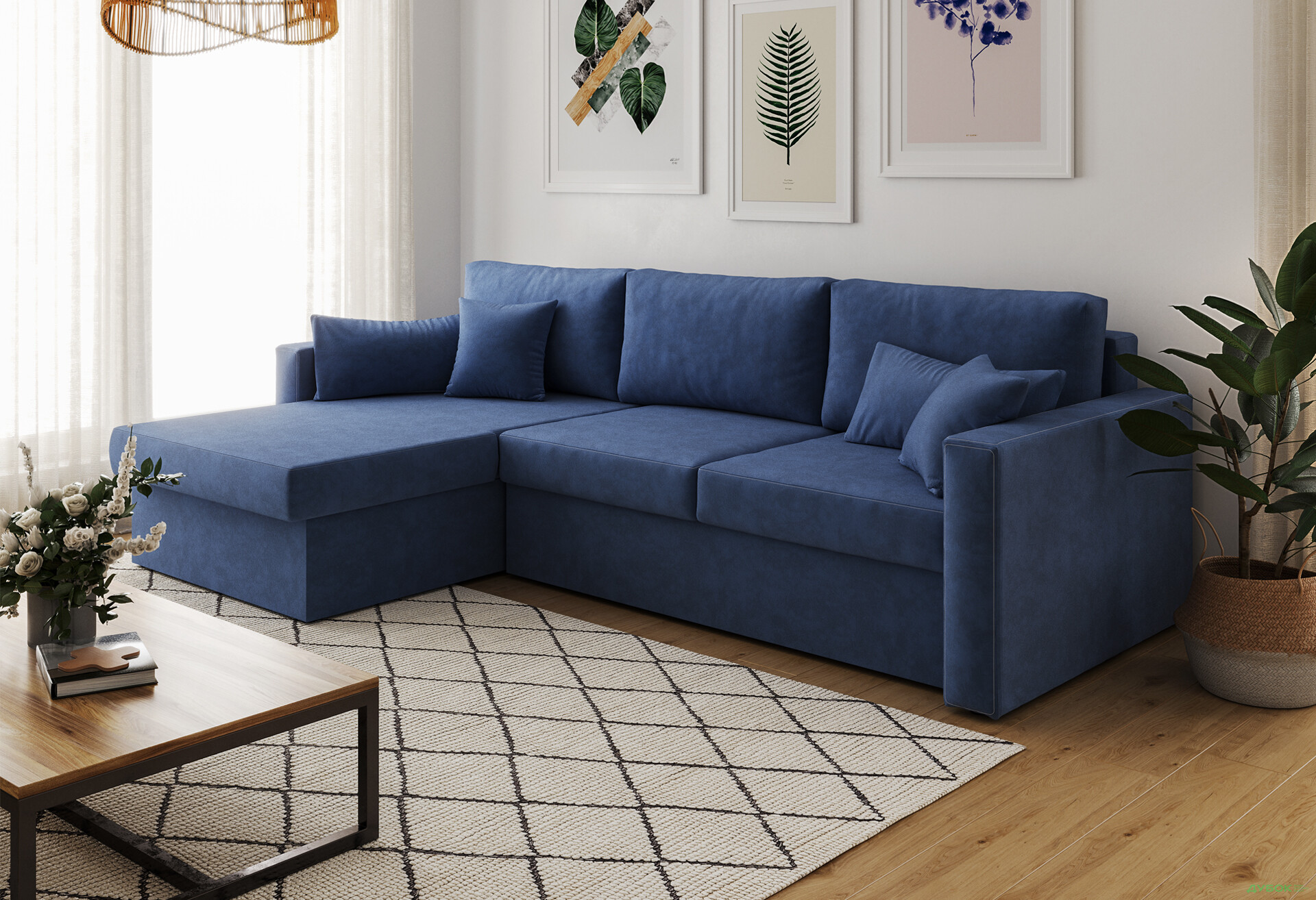 М'який куточок Vika Титан Люкс (задня спинка в основній тканині) 293x172 см - Зображення 4 Зображення 4 - М'який куточок Vika Титан Люкс (задня спинка в основній тканині) 293x172 см