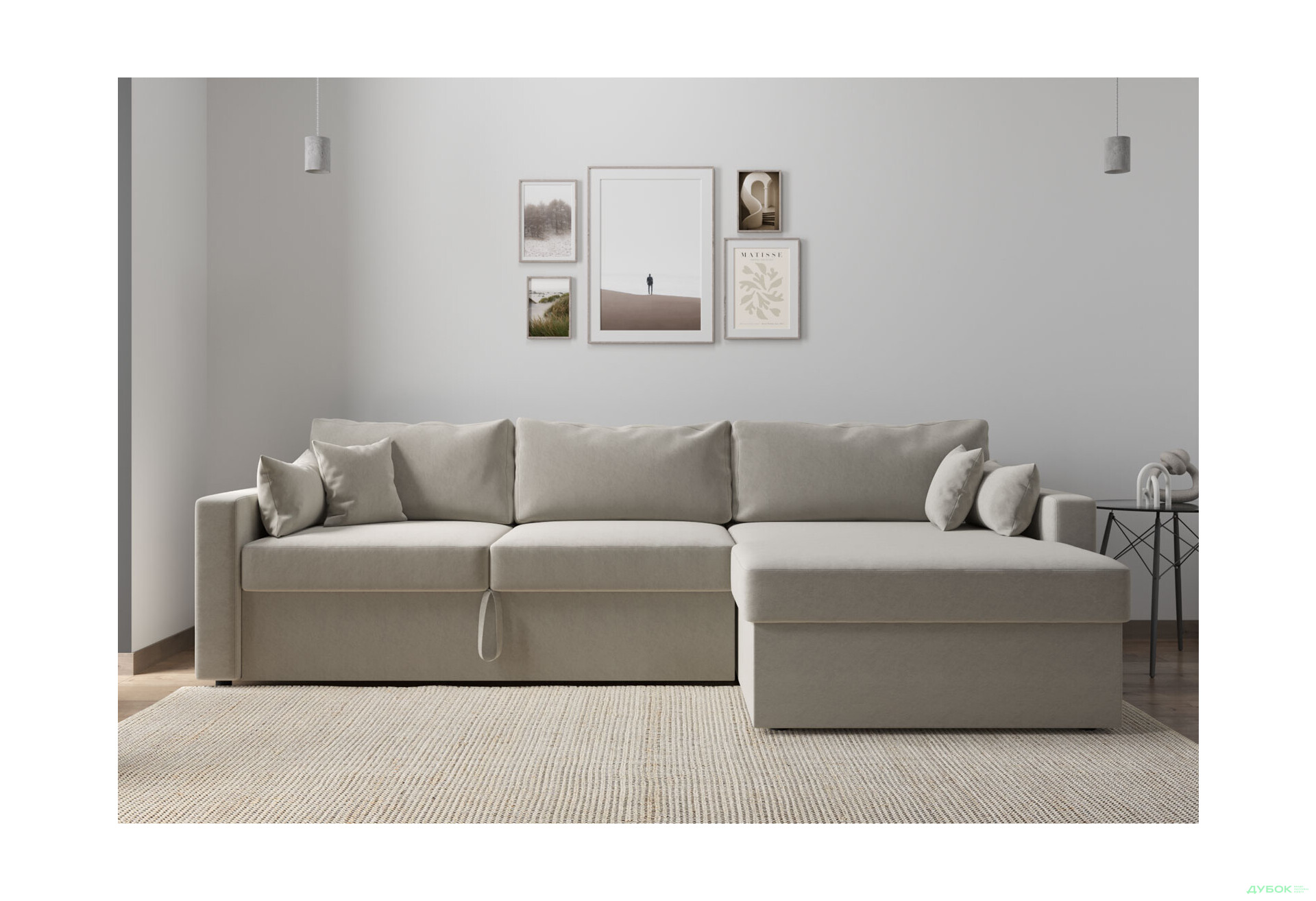 М'який куточок Vika Титан Люкс (задня спинка в основній тканині) 293x172 см - Зображення 9 Зображення 9 - М'який куточок Vika Титан Люкс (задня спинка в основній тканині) 293x172 см