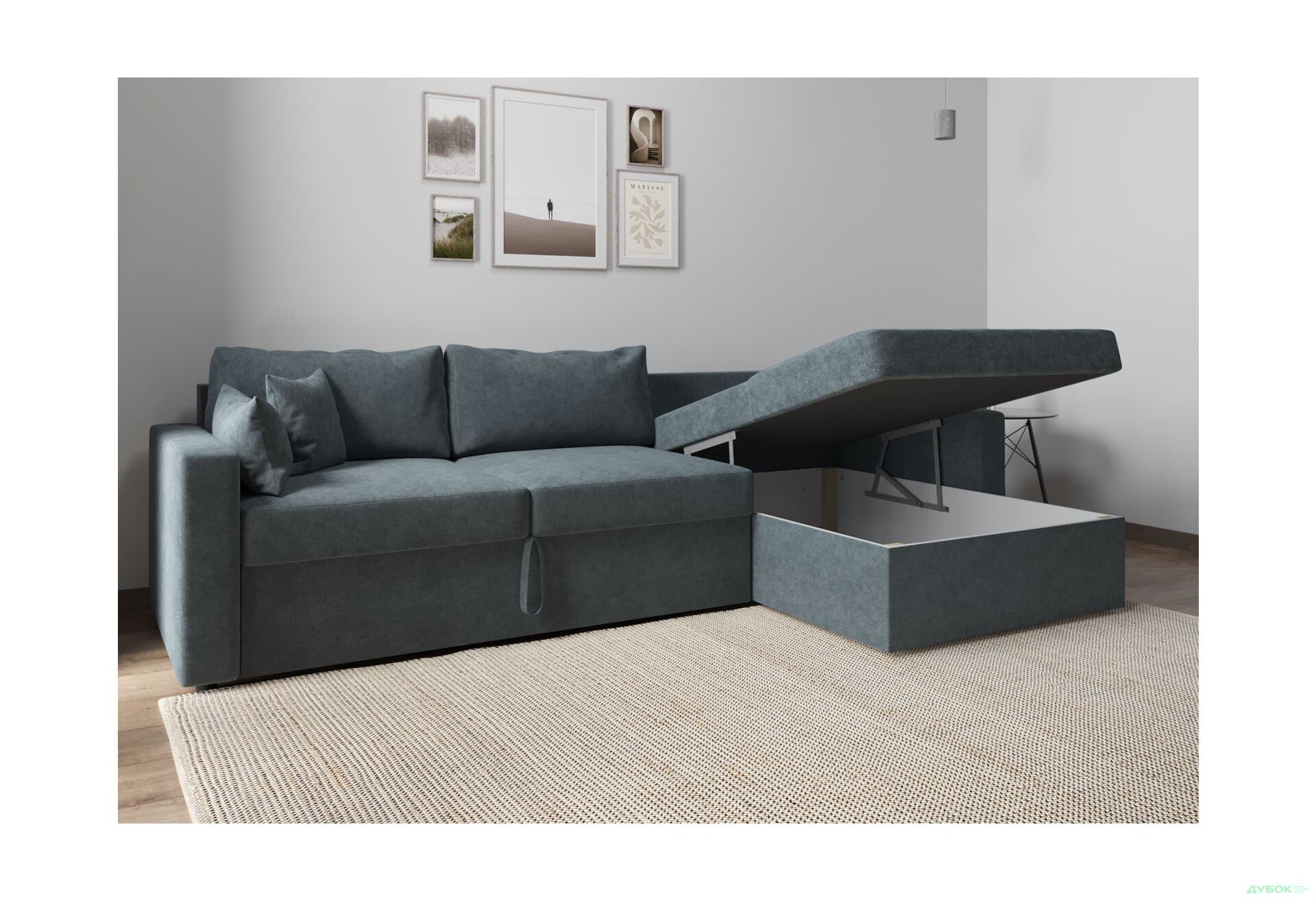 М'який куточок Vika Титан Люкс (задня спинка в основній тканині) 293x172 см - Зображення 15 Зображення 15 - М'який куточок Vika Титан Люкс (задня спинка в основній тканині) 293x172 см