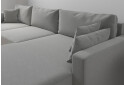 Зображення 4 - М'який куточок Vika Титан Люкс 293x172 см, світло-сірий (Madera 20, задня спинка в основній тканині)