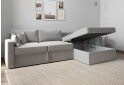 Зображення 6 - М'який куточок Vika Титан Люкс 293x172 см, світло-сірий (Madera 20, задня спинка в основній тканині)