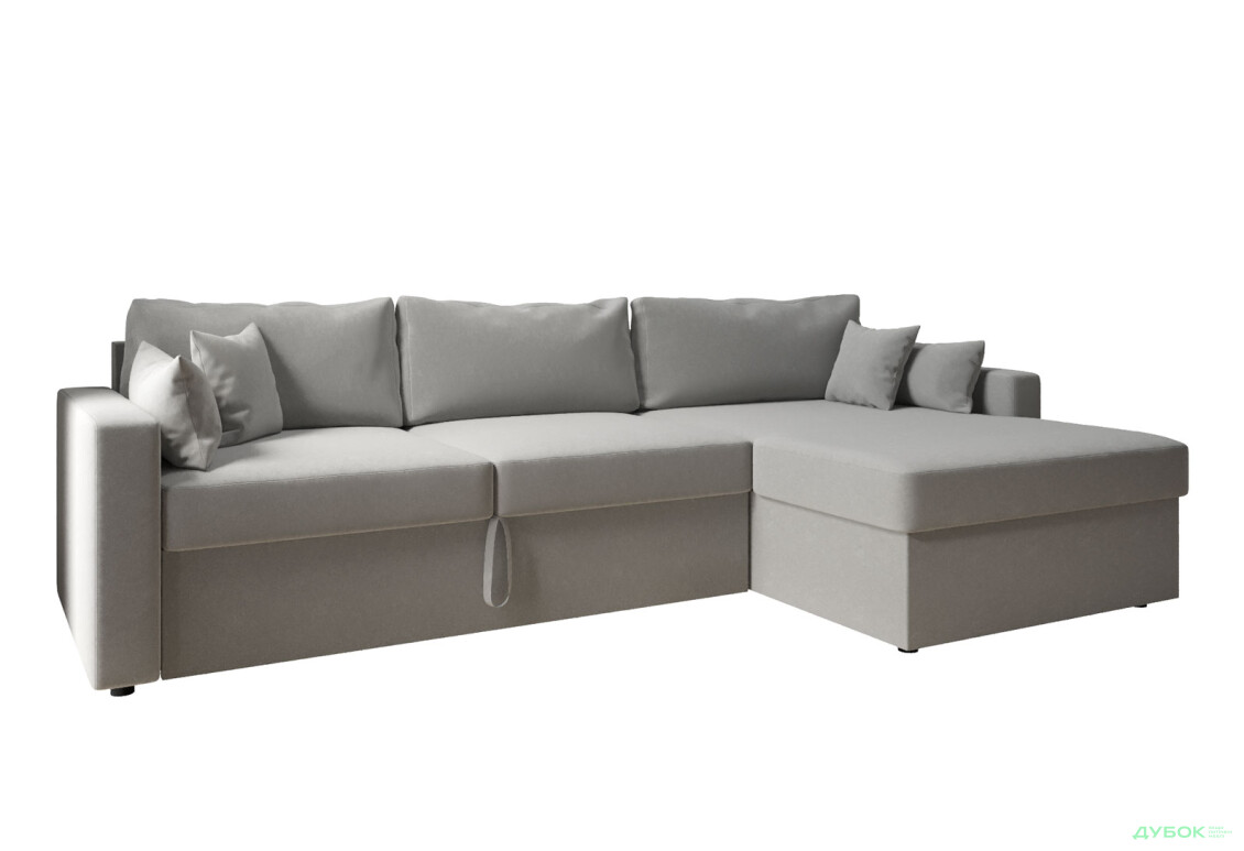 М'який куточок Vika Титан Люкс 293x172 см, світло-сірий (Madera 20, задня спинка в основній тканині) - Зображення 1 Зображення 1 - М'який куточок Vika Титан Люкс 293x172 см, світло-сірий (Madera 20, задня спинка в основній тканині)