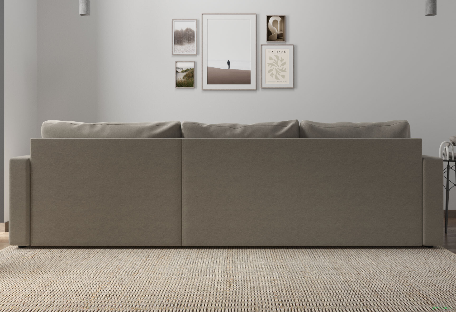 М'який куточок Vika Титан Люкс 293x172 см, світло-бежевий (Steam 4, задня спинка в основній тканині) - Зображення 7 Зображення 7 - М'який куточок Vika Титан Люкс 293x172 см, світло-бежевий (Steam 4, задня спинка в основній тканині)