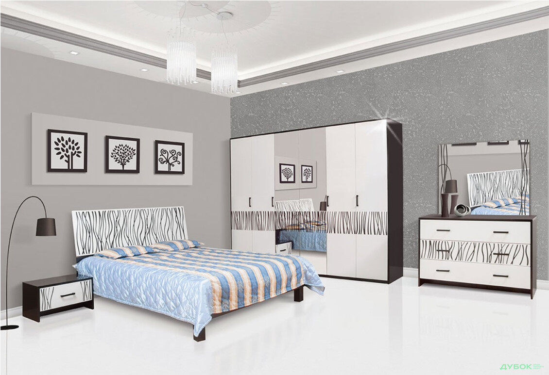Спальня Бася нова Нейла 6Д Світ Меблів