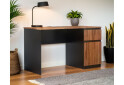 Стіл Світ Меблів Фріда з шухлядою і тумбою 128 см, чорний / дуб ліворно - Зображення 2 Зображення 2 - Стіл Світ Меблів Фріда з шухлядою і тумбою 128 см, чорний / дуб ліворно