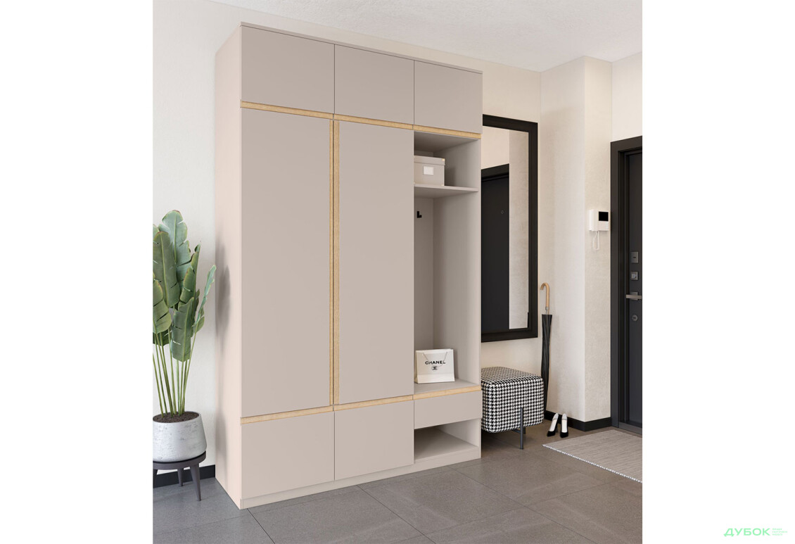 Передпокій Світ Меблів Фріда 150 см, тоффі / дуб сонома - Зображення 1 Зображення 1 - Передпокій Світ Меблів Фріда 150 см, тоффі / дуб сонома