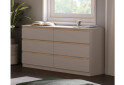 Комод Світ Меблів Фріда з 6 шухлядами 140 см, тоффі / дуб сонома - Зображення 2 Зображення 2 - Комод Світ Меблів Фріда з 6 шухлядами 140 см, тоффі / дуб сонома
