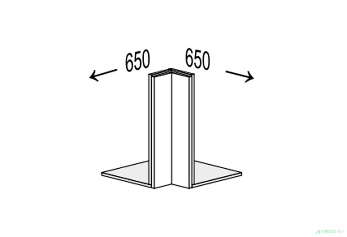 Верх Кут 90°/360 антресоль обманка Мері / Mary MiroMark