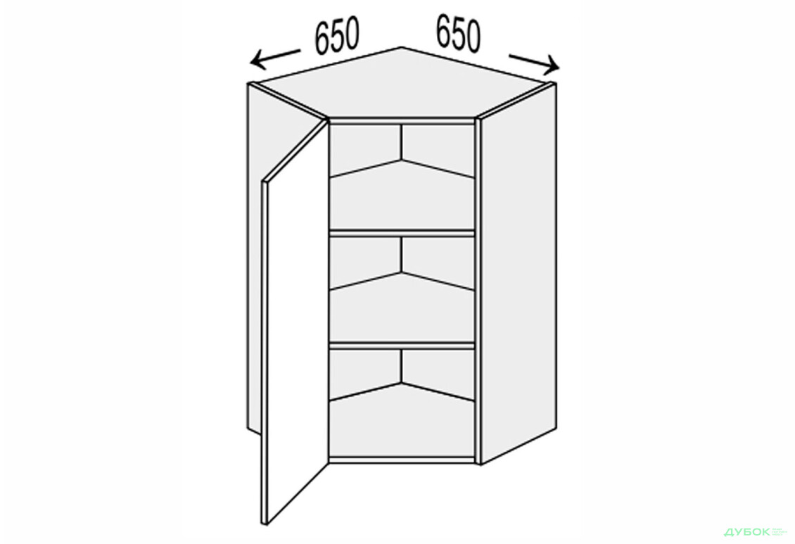 Верх Угол В 45°/900 (650х650) 1дв Мэри / Mary МироМарк