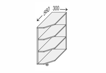 Низ 30НЗК/820 угловое окончание Мэри / Mary МироМарк