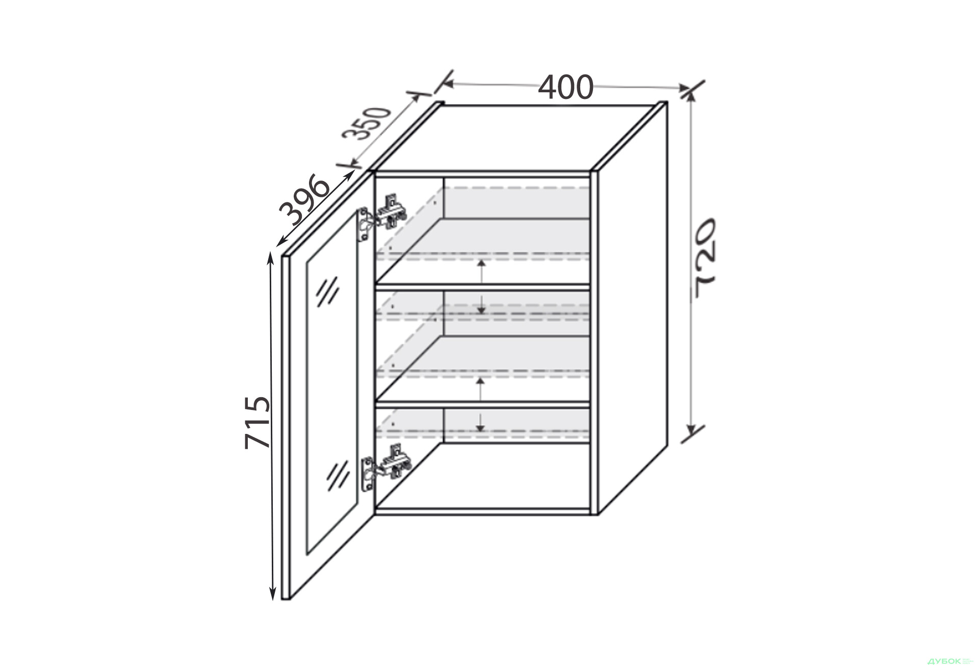 Изображение 2 - Верх 40В/720 1дв витрина Мэри / Mary МироМарк