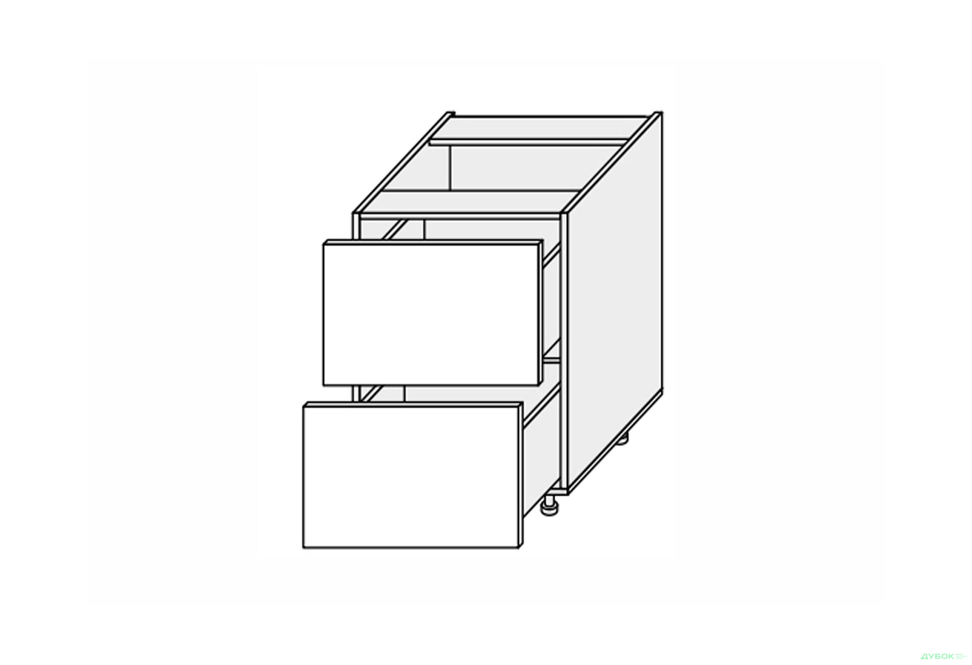 Изображение 1 - Низ 60Н2ШХ/820 Pro Hettich Мэри / Mary МироМарк