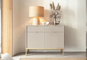 Комод Perfect Home Нова / Nova 2-дверний з 2 шухлядами 104 см, кашемір, золоті ніжки - Зображення 2 Зображення 2 - Комод Perfect Home Нова / Nova 2-дверний з 2 шухлядами 104 см, кашемір, золоті ніжки