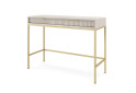 Стіл туалетний Perfect Home Нова / Nova з 2 шухлядами 104 см, кашемір, золоті ніжки - Зображення 1 Зображення 1 - Стіл туалетний Perfect Home Нова / Nova з 2 шухлядами 104 см, кашемір, золоті ніжки