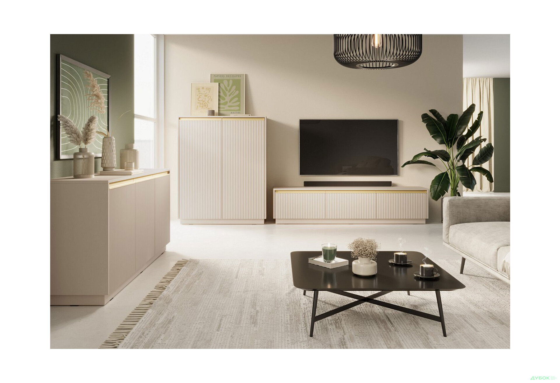 Зображення 3 - Комод Perfect Home Роял / Royal K154 153 см, бежевий