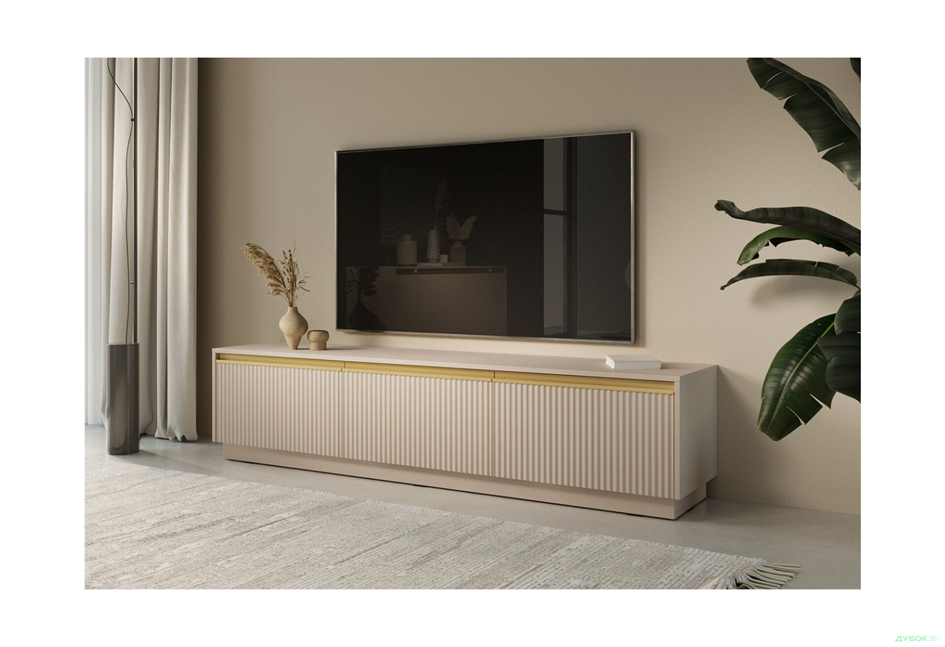 Изображение 2 - Тумба под ТВ Perfect Home Роял / Royal RTV180 181 см, бежевый