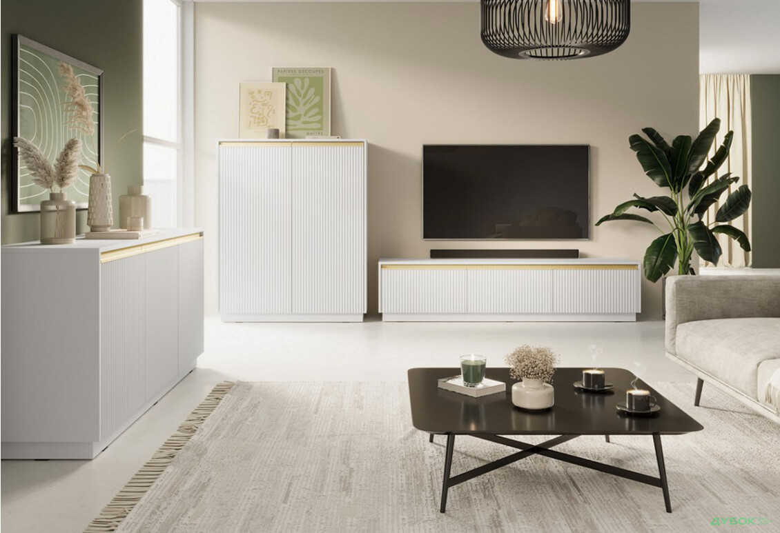 Изображение 3 - Комод высокий Perfect Home Роял/Royal KW104 103 см, белый