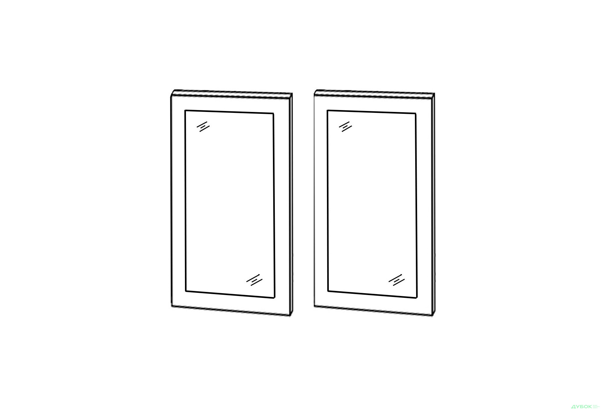 Фасад 80В Вітрина 2дв 900мм Вінтаж MiroMark - Зображення 1 Зображення 1 - Фасад 80В Вітрина 2дв 900мм Вінтаж MiroMark