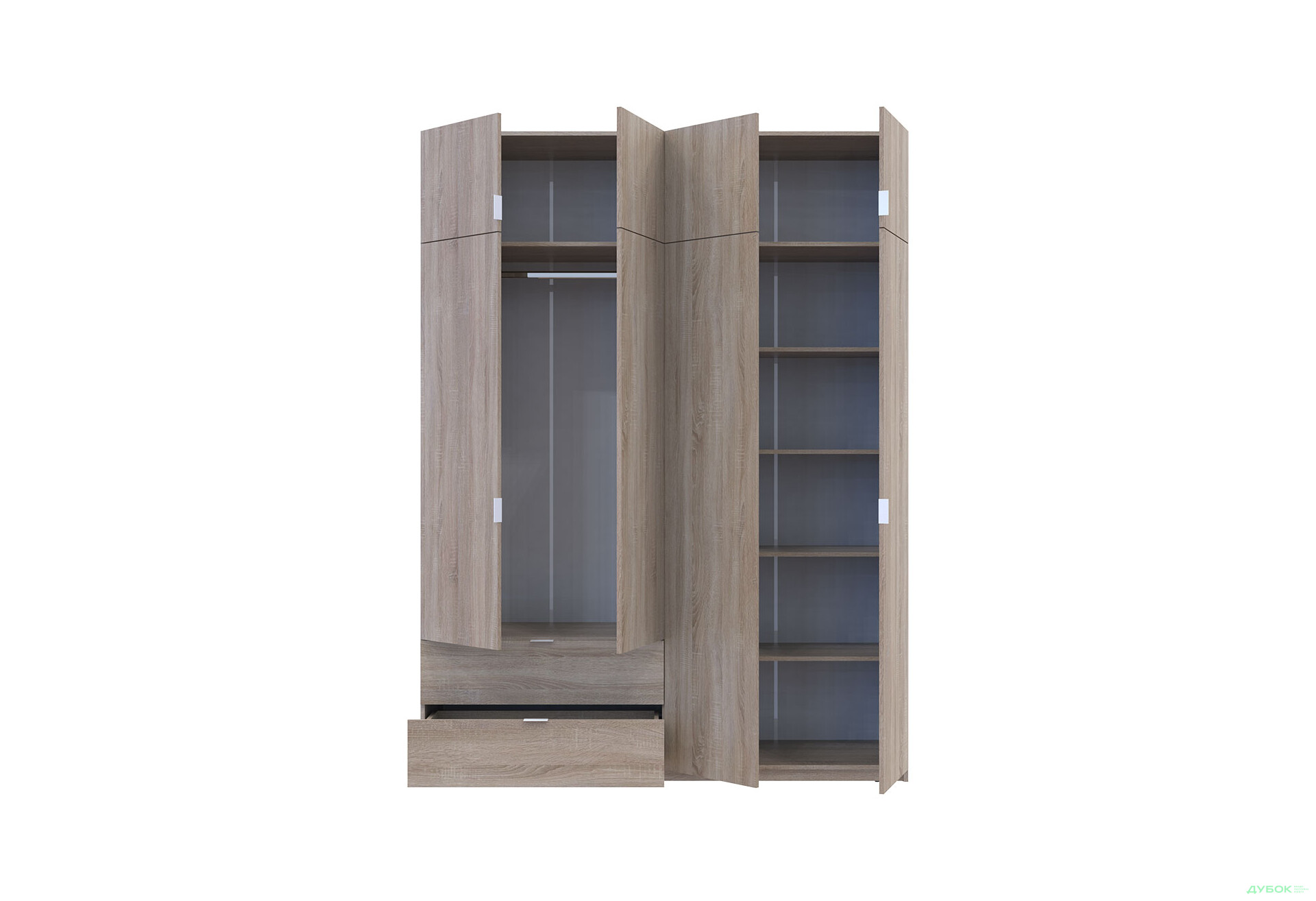 Зображення 6 - Шафа Doros Лукас з антресоллю 180 см Дуб сонома