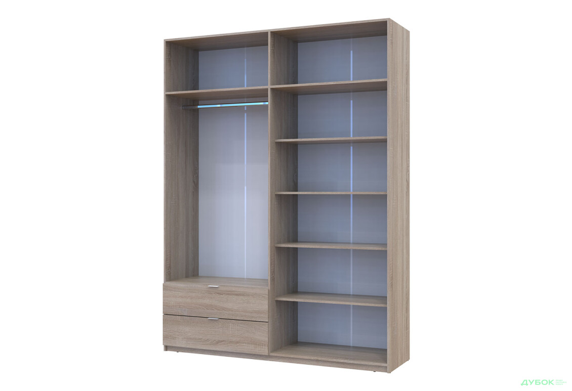 Зображення 7 - Шафа Doros Лукас з антресоллю 180 см Дуб сонома