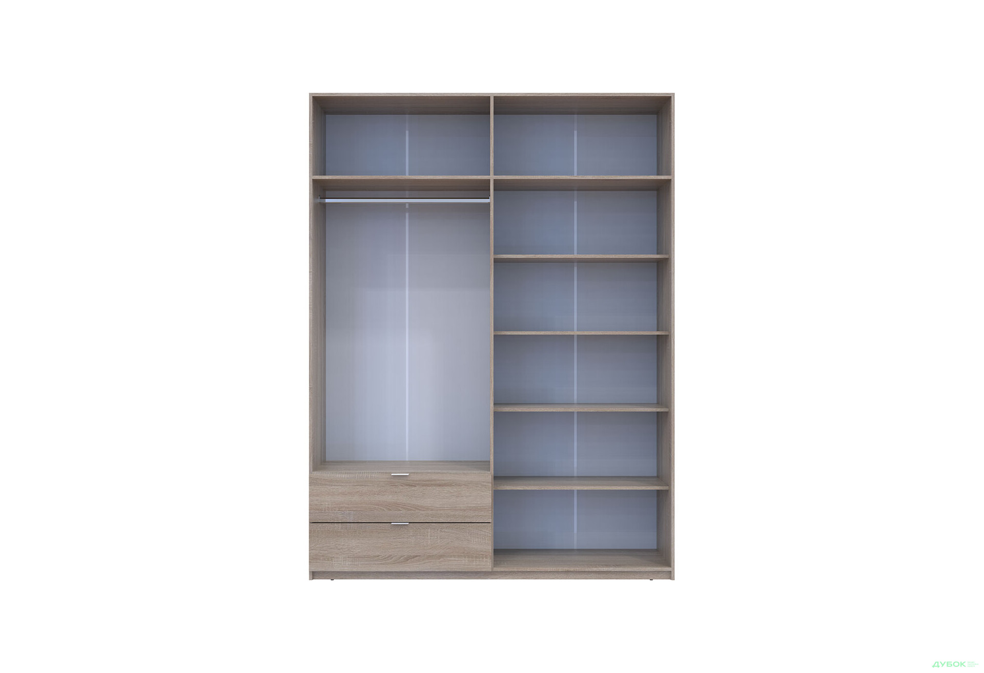 Зображення 8 - Шафа Doros Лукас з антресоллю 180 см Дуб сонома