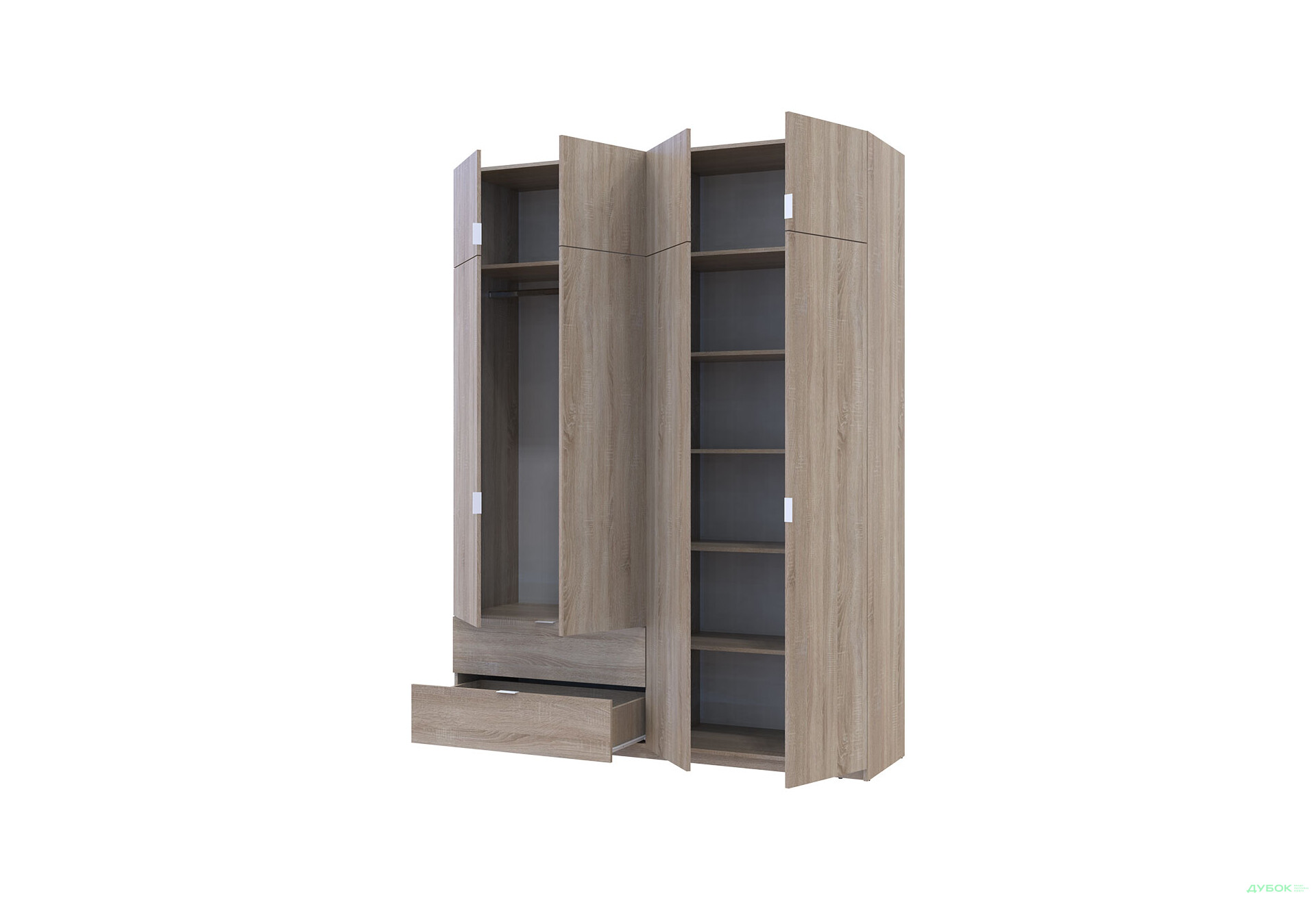 Зображення 5 - Шафа Doros Лукас з антресоллю 180 см Дуб сонома