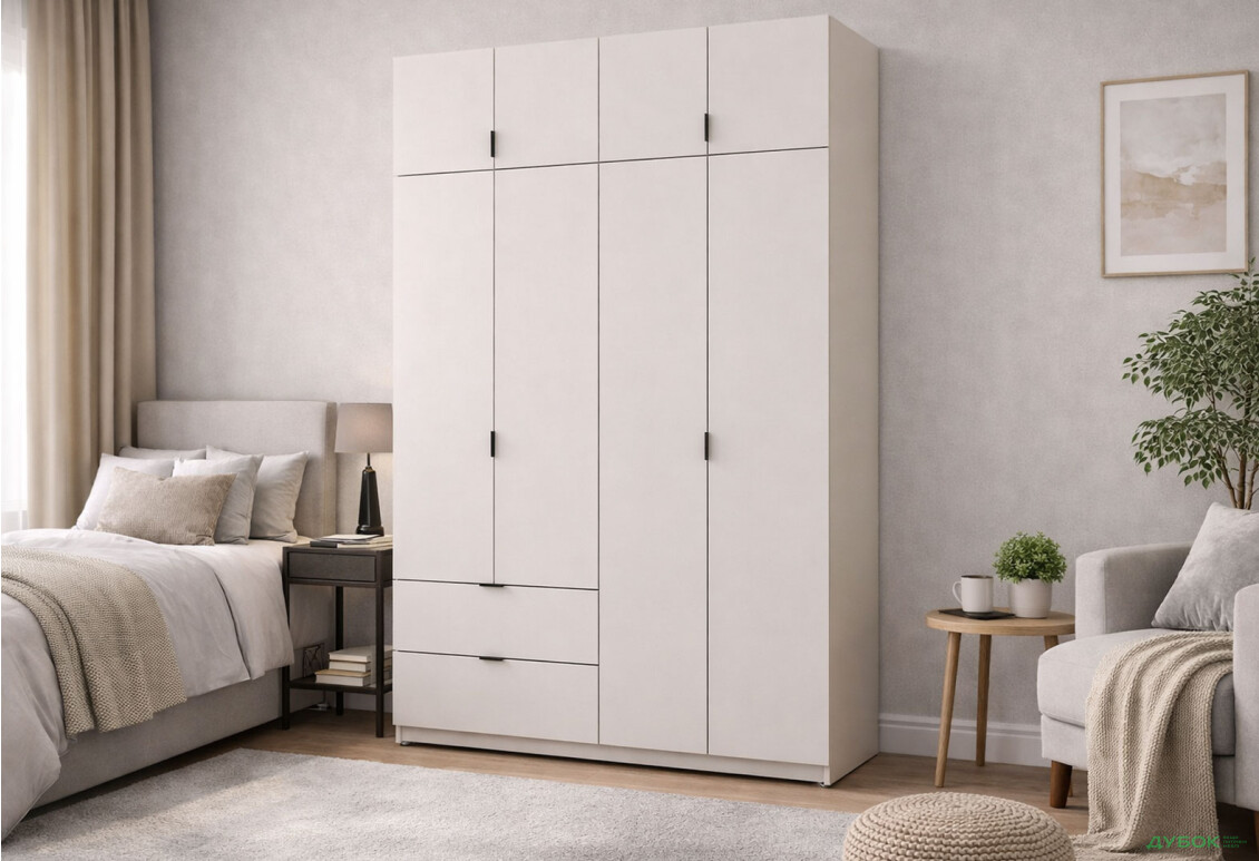 Изображение 2 - Шкаф Doros Лукас с антресолью 160 см Кашемир