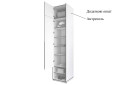 Изображение 5 - Пенал Moreli Ramo / Рамо R-0001 с полками 51,8 см, антрацит