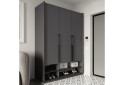 Шафа Moreli Ramo / Рамо R-0005 3-дверна з полицями 148,4 см, антрацит - Зображення 2 Зображення 2 - Шафа Moreli Ramo / Рамо R-0005 3-дверна з полицями 148,4 см, антрацит