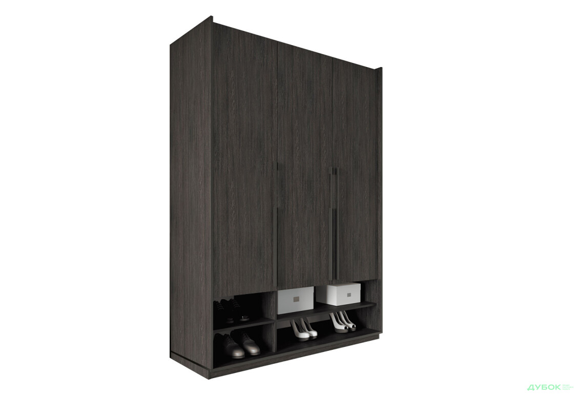 Шафа Moreli Ramo / Рамо R-0005 3-дверна з полицями 148,4 см, венге - Зображення 1 Зображення 1 - Шафа Moreli Ramo / Рамо R-0005 3-дверна з полицями 148,4 см, венге