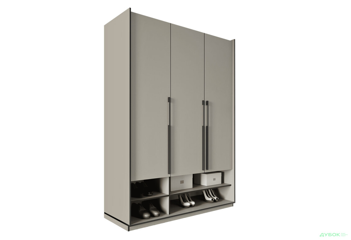 Шкаф Moreli Ramo / Рамо R-0005 3-дверный с полками 148,4 см, кашемир - Изображение 1 Изображение 1 - Шкаф Moreli Ramo / Рамо R-0005 3-дверный с полками 148,4 см, кашемир