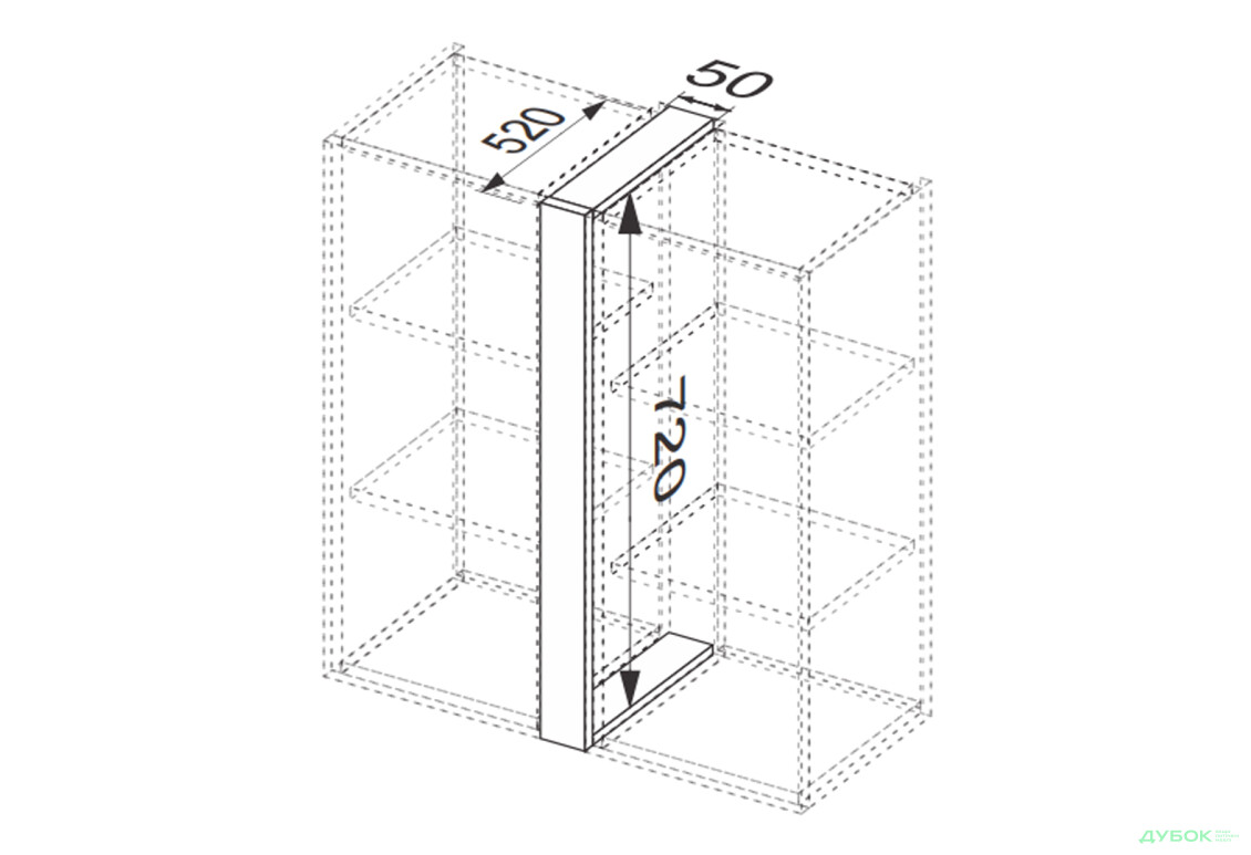 Изображение 2 - Верх 5ВП/720 пилястра Винтаж / Vintage МироМарк