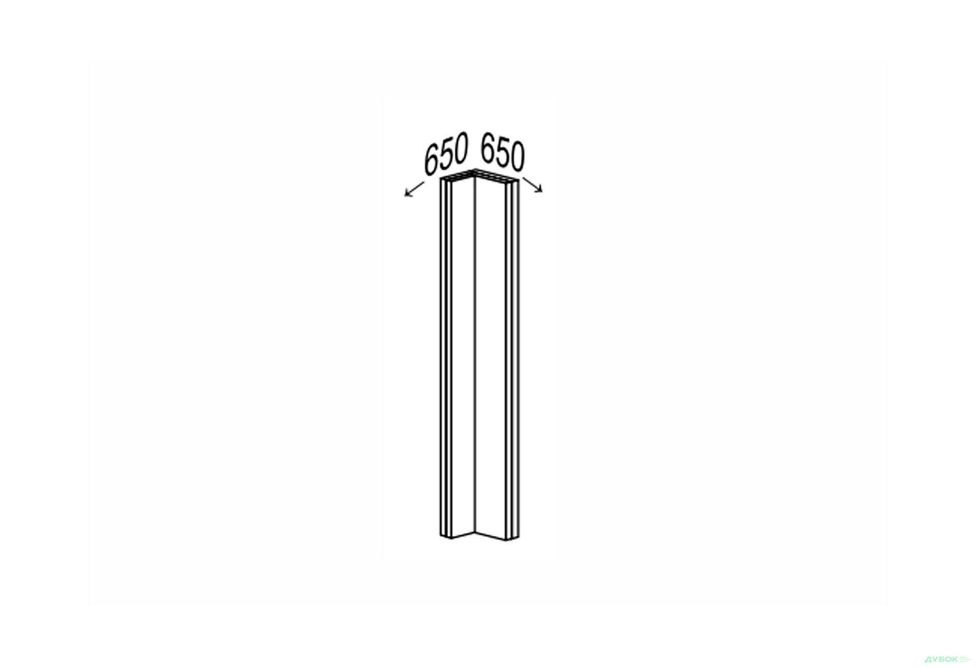 Низ кут Н 90°/820 обманка Вінтаж / Vintage MiroMark - Зображення 1 Зображення 1 - Низ кут Н 90°/820 обманка Вінтаж / Vintage MiroMark