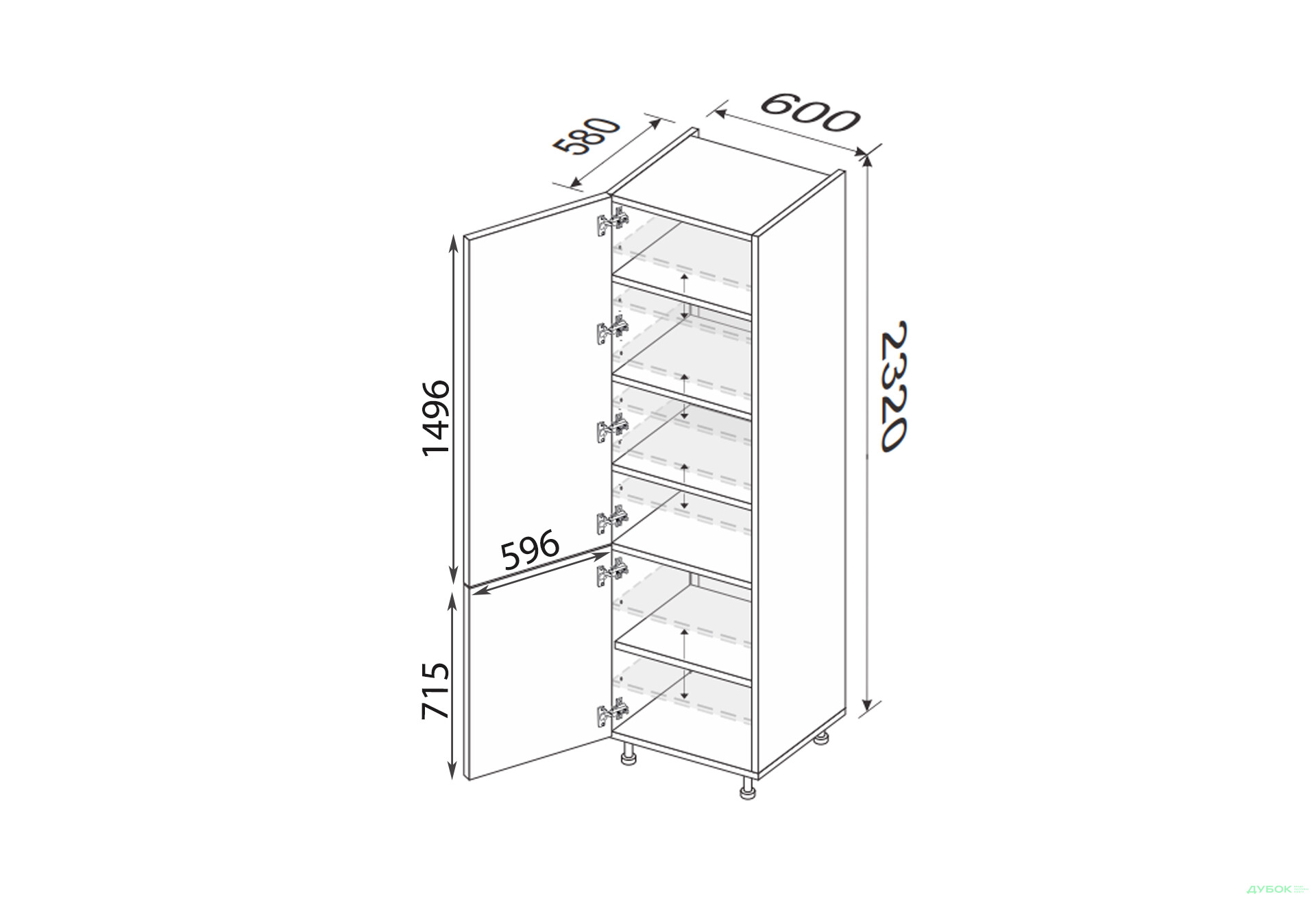 Зображення 2 - Пенал 60П/2320 Вінтаж / Vintage MiroMark