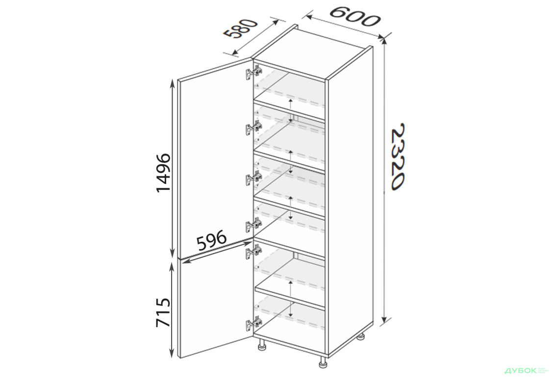 Зображення 2 - Пенал 60П/2320 Вінтаж / Vintage MiroMark