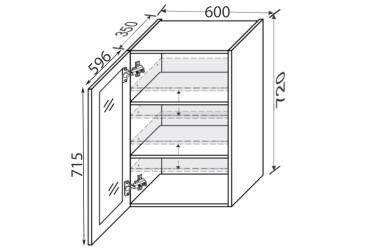 Верх 60В/720 1дв вітрина Зображення Верх 60В/720 1дв вітрина
