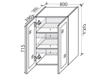 Верх 80В/720 2дв вітрина Зображення Верх 80В/720 2дв вітрина